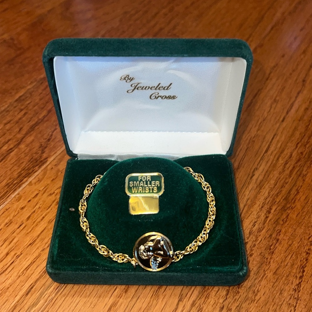 Guardian Angel Communion Smaller Wrists Gold Little Girl Bracelet Never Worn